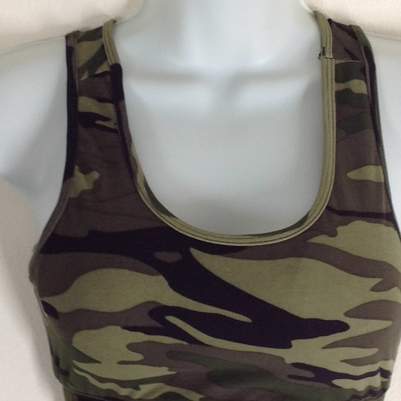 Fit In Brown Camo Sport Bra - Picture 4 of 9